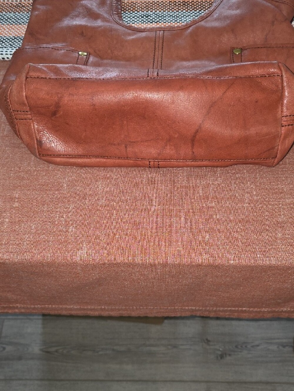 Frye Brown Leather Tote Bag - Picture 12 of 13